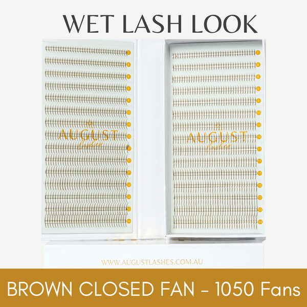 Brown Promade Closed Fans - Narrowbox - 1050 Fans