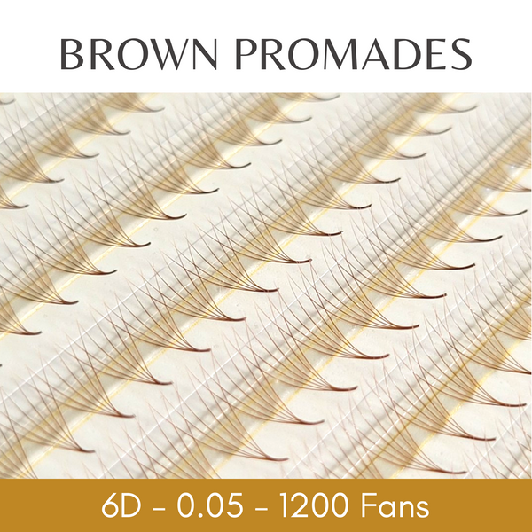 6D 0.05 BROWN Promade Fans - Megabox - 1200 Fans